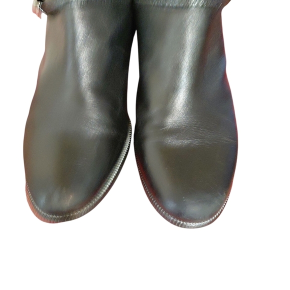 Regarde Le Ciel Black Leather Ankle boots Women's Black Booties Size 10 - Picture 4 of 12